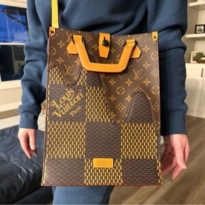 Louis Vuitton x Nigo Limited Edition Giant Damier Monogram Canvas Mini Tote Bag
